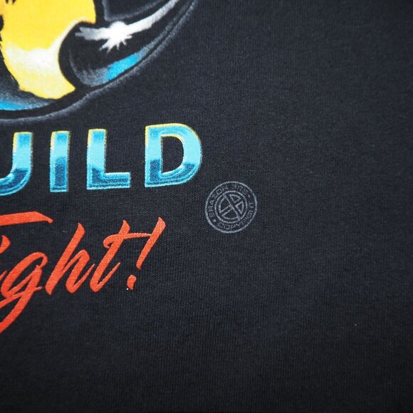 US NAVY Men's L Sea Bees United States USN Born To Build Premium T-Shirt Black - Picture 6 of 10